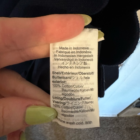 J. Crew Factory Basketweave Scallop-Edged Dress Navy Size 8 - Picture 6 of 8